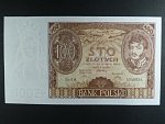 Polsko, 100 Zl 1934 série BM. + vodoznak X+X