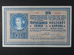 25 K 27.10.1918 série 1128, číslice 1 v sérii s patkou