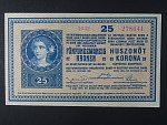 25 K 27.10.1918 série 3032 varianta číslovače 
