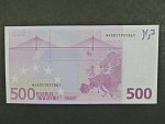 500 Euro 2002 s.N, Rakousko, podpis Willema F. Duisenberga, F001 tiskárna Österreichische Banknoten und Sicherheitsdruck, Rakousko