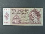 Maďarsko, 5 Pengö 25.10.1939 série A 315, Pi. 106, Ba. H 4