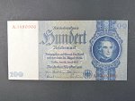Německo, 100 RM 1935 série A, válečné vydání, Ba. D 8d