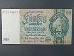 Německo, 50 RM 1933 série T, mírové vydání, podtiskové písmeno F, Ba. D 6c