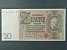 ČESKOSLOVENSKO - ZAHRANIČNÍ BANKOVKY PLATNÉ NA ČS ÚZEMÍ (1938-1945) - Německo, 20 RM 1929 série W, mírové vydání, podtiskové písmeno E, Ba. D3b