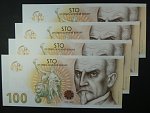 Pamětní tisk z nevydaného oceněného návrhu 100 Kč 2019 série A01, B01, C01, D01 od Karla Zemana k 100.výročí budování české měny, motiv s Rašínem, sada 4 kusů, dárkový obal, náklad 2000ks