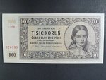 1000 Kčs 16.5.1945 série B 02, perf. 3md nad sebou