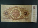 50 Kč 1919 série 0015 úzké číslice, reparace