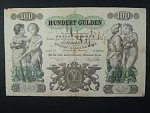 100 Gulden 15.1.1863 série IF, na R raz. ECHT ....