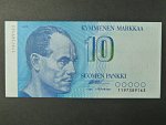 10 Markkaa / Mark 1986, var. podpisů, BNB. B397a