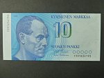 10 Markkaa / Mark 1986, var. podpisů, BNB. B397a