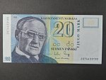 20 Markkaa / Mark 1993 var. podpisů, BNB. B402a