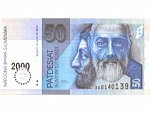 50 Sk 1.8.1993 s. A (2000), přítisk Bi-milénium, Pi. 35