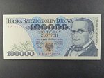 100.000 Zlotych 1.2.1990 série BA, BNB. B844a
