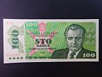 100 Kčs 1989 s. A 32, vzácně se vyskytující vysoká série