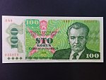 100 Kčs 1989 s. A 49, vzácně se vyskytující vysoká série