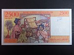 MADAGASKAR, 2500 Francs 1998, BNB. B313a