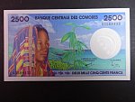 KOMORSKÉ OSTROVY, 2500 Francs 2007, BNB. B304a