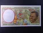STŘEDNÍ AFRIKA-KAMERUN, 1000 Francs 1997 T, BNB. B102Ed
