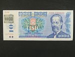 1000 Kč 1985/1993 série C 88, kolek lepený