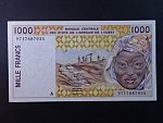ZÁPADNÍ AFRIKA, POBŘEŽÍ SLONOVINY, 1000 Francs 1997 A, BNB. B116Ag