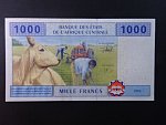 STŘEDOAFRICKÉ STÁTY-KONGO, 1000 Francs 2002 T, BNB. B107Ta