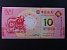 ÁZIE - MAKAO, Bank of China 10 Patacas 2021, BNB. B228a