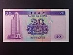 MAKAO, Bank of China 20 Patacas 1996, BNB. B202a, Pi.91