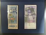dárková sada k 30-ti letům ČNB a NBS včetně bankovek 1000 Kčs/ Kč a 1000 Kčs/Sk kolkované, 1000 Sk a 1000 Kč pamětní série M 19, vše 2x vodorovně zrcadlově perf. SPECIMEN, vzácné