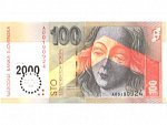 100 Sk 1.9.1993 s. A (2000), přítisk Bi-milénium, Pi. 36
