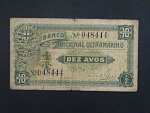 MAKAO, Banco National 10 Avos 1922, podpis Manuel Monteiro Lopes, BNB. B011b, Pi. 11