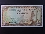 MAKAO, Banco National 10 Patacas 1984, BNB. B056i, Pi. 59