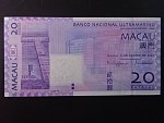 MAKAO, Banco National 20 Patacas 2005, BNB. B069a, Pi. 81
