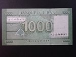 LIBANON, 1000 Livres 2016, BNB. B541a, Pi. 90