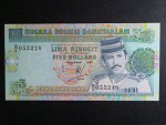 BRUNEJ, 5 Dollars 1993, BNP. B114d, Pi. 14