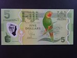 FIDŽI, 5 Dollars 2013 série ZZA Replacement, BNB. B526az, Pi. 115