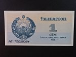 UZBEKISTÁN, 1 Som 1992, BNB. B101a, Pi. 61