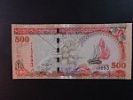 MALEDIVY, 500 Rufiyaa 2008, BNB. B215c, Pi.24