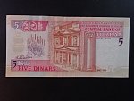 JORDÁNSKO, 5 Dinars 1995, BNB. B222a, Pi. 30
