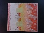 MALAJSIE, 10 Ringgit 1997 ve svislé dvoupásce, BNB. B136a, Pi.42