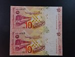MALAJSIE, 10 Ringgit 1997 ve svislé dvoupásce, BNB. B136a, Pi.42