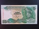 MALAJSIE, 5 Ringgit 1991, BNB. B128c, Pi.35