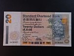 HONG KONG,  Standard Chatered Bank 20 Dollars 1995, BNB. B408c, Pi. 285