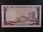 HONG KONG,  Standard Chatered Bank 5 Dollars 1970, BNB. B368b, Pi. 73