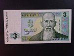 KAZACHSTÁN, 3 Tenge 1995, BNB. B108b, Pi. 8
