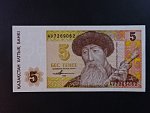 KAZACHSTÁN, 5 Tenge 1995, BNB. B109b, Pi. 9