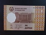 TÁDŽIKISTÁN, 1 Diram 1999, BNB. B201a, Pi. 10