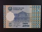 TÁDŽIKISTÁN, 5 Diram 1999, BNB. B202a, Pi. 11