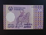 TÁDŽIKISTÁN, 50 Diram 1999, BNB. B204a, Pi. 13
