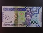 TURKMENISTÁN, 100 Manat 2017, BNB. B233a, Pi. 41