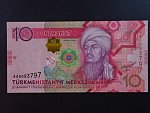 TURKMENISTÁN, 10 Manat 2012, BNB. B224a, Pi. 31